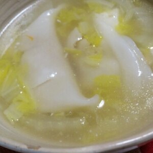 チルド餃子でびっくり☆水餃子スープ